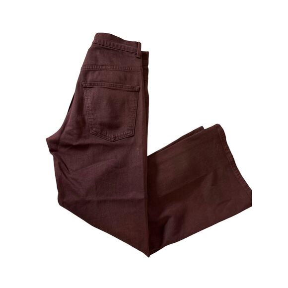 THE GREAT. “The Rider” Wide Leg Jean — Size 25 — Wine/Burgundy - Picture 2 of 15